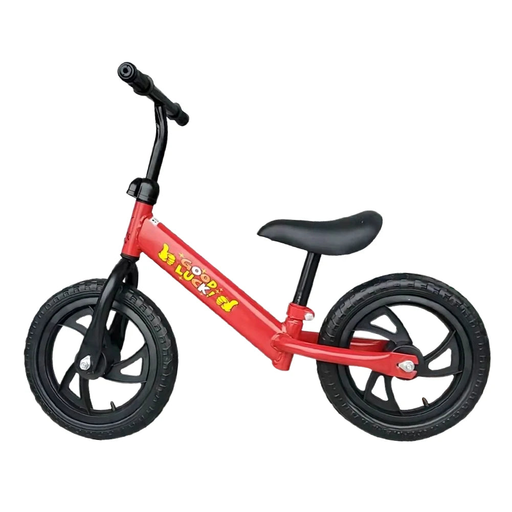 Bicicleta de equilíbrio de 12 polegadas para meninos e meninas de 2 a 6 anos, sem pedal, bicicleta de treinamento com assento de guidão ajustável, brinquedos esportivos ao ar livre