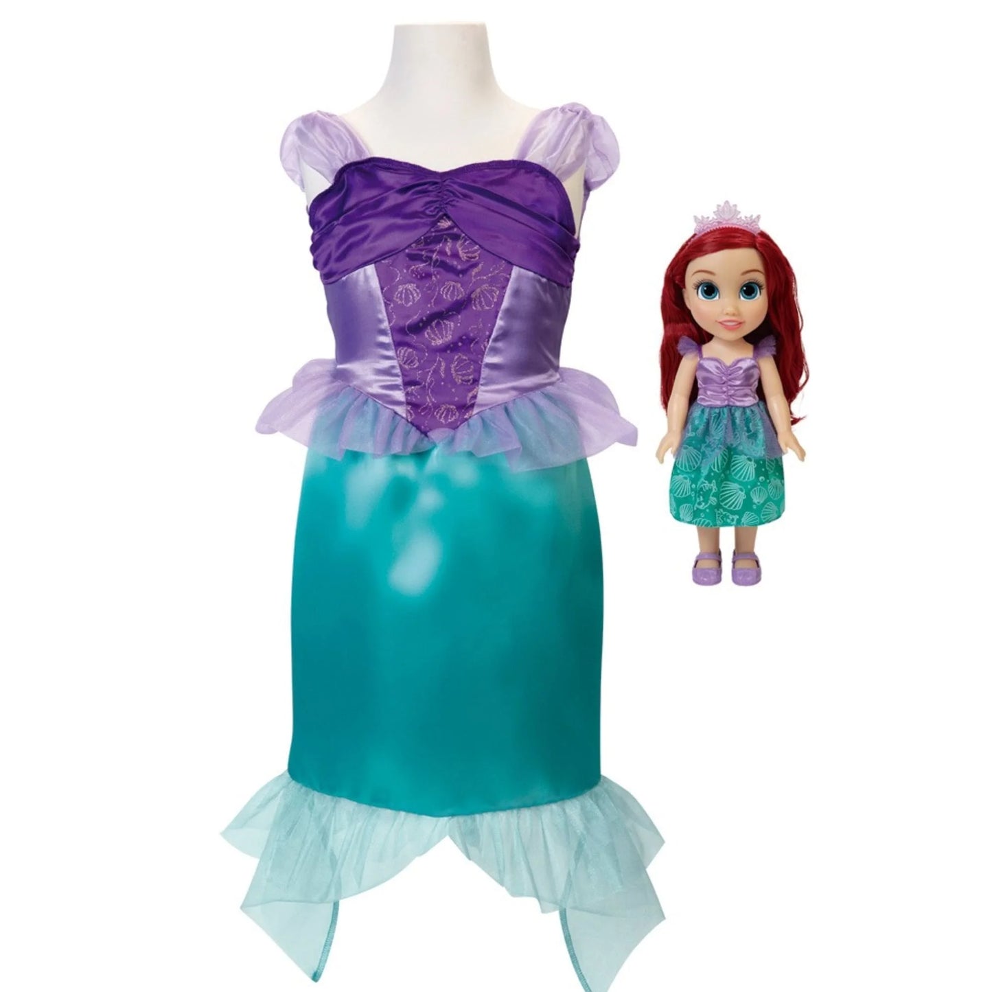 Boneca Disney Ariel Adventure Boneca com Tamanho Fantasia Infantil + 3 Anos Multichildren-BR1932