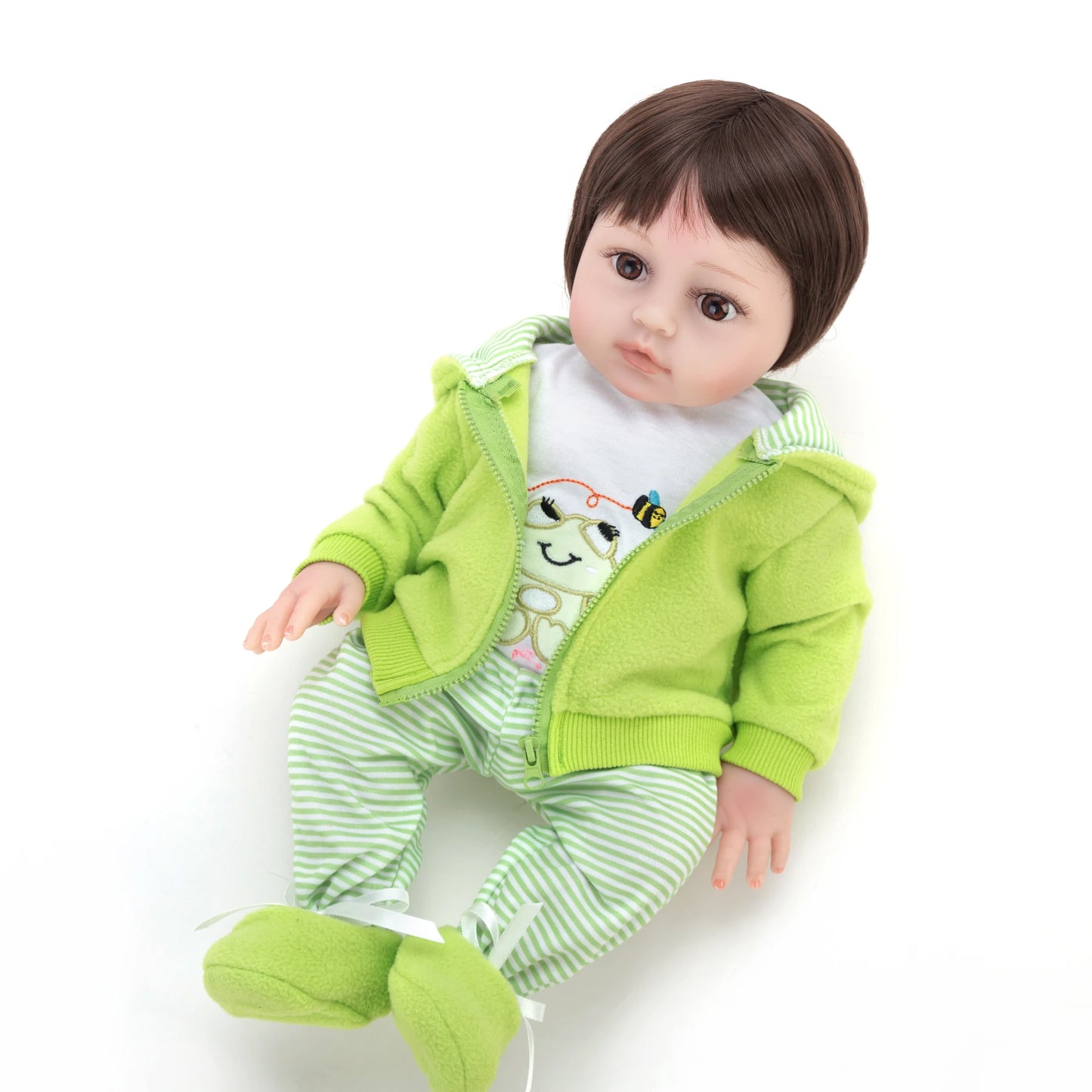 Boneco bebê reborn menino corpo silicone