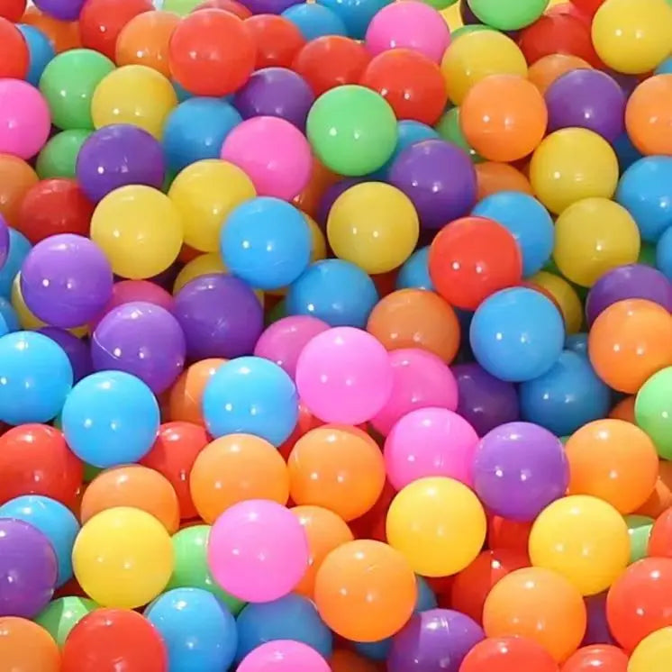 Bola esportiva para piscina, 100 peças, colorida, macia, para esportes ao ar livre, ondas do oceano, ecológica, antiestresse, brinquedo para crianças