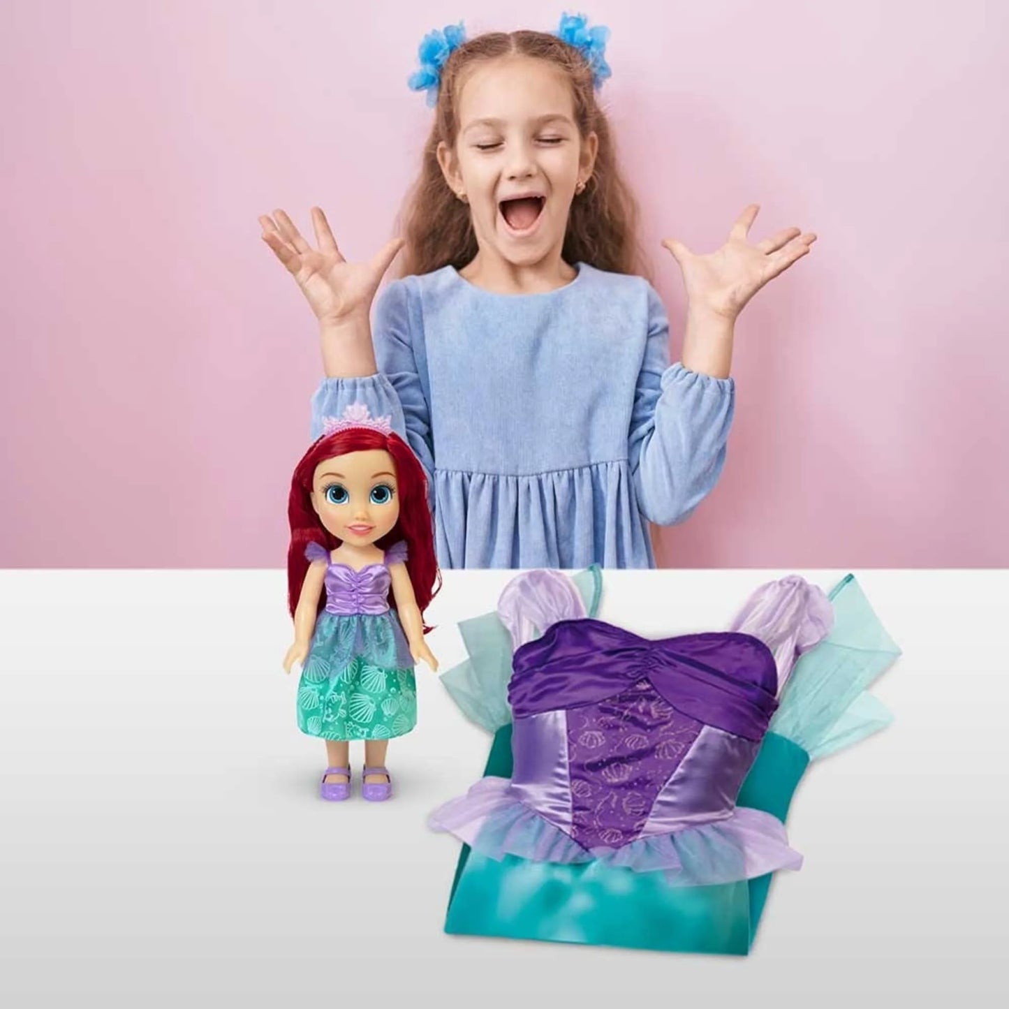 Boneca Disney Ariel Adventure Boneca com Tamanho Fantasia Infantil + 3 Anos Multichildren-BR1932