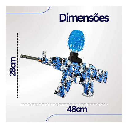 2 Arminha Bolinha Gel Ak47 Metralhadora Automática Arma Orbeez