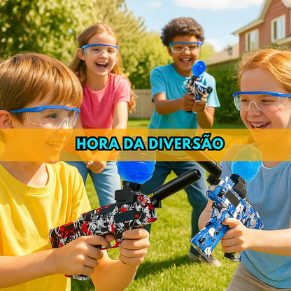 2 Arminha Bolinha Gel Ak47 Metralhadora Automática Arma Orbeez