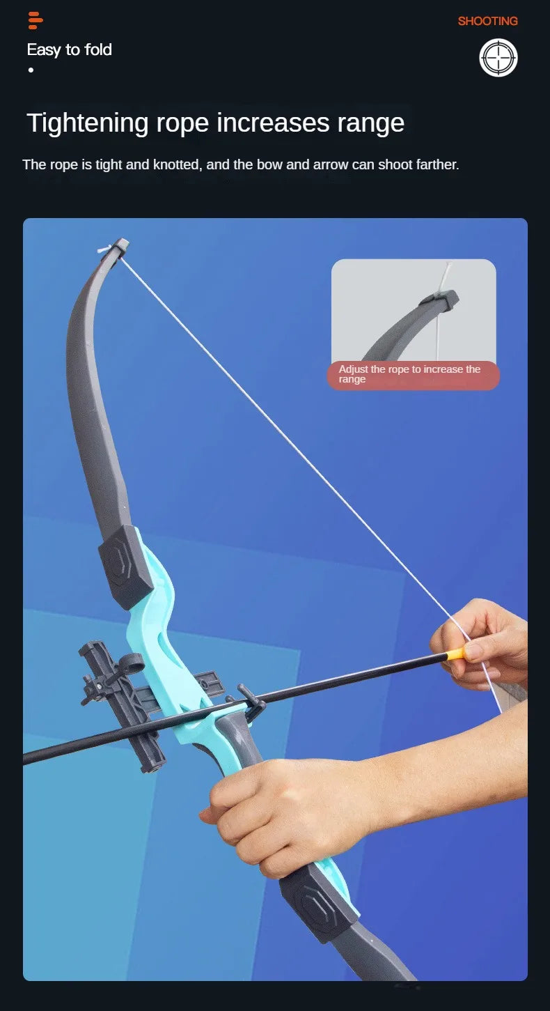 Conjunto de arco e flecha para crianças, conjunto de brinquedos de arco e flecha para atividades ao ar livre para crianças de 4 a 8 anos e 8 a 12 anos com flechas com ventosa para alívio do estresse de crianças e adultos