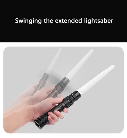 Espada Laser Sabre de Luz Vermelho e Azul Sabre Duplo Rave Transformação Presente Infantil Cosplay Arma Menino Brinquedo Piscante Legal