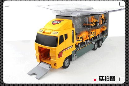 Conjunto de caminhões grandes, mini carros de brinquedo fundidos em liga metálica, veículos de transporte, caminhão, helicóptero, tanque, caminhão de bombeiros, engenharia, brinquedos para crianças