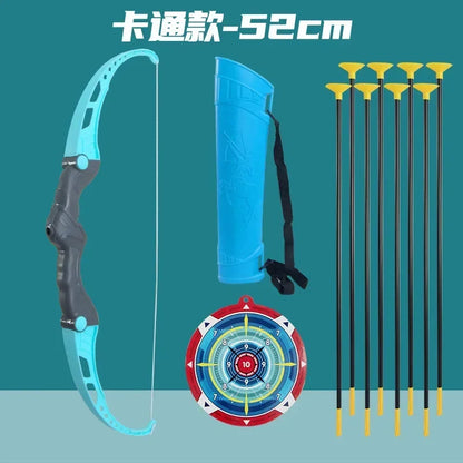 Conjunto de arco e flecha para crianças, conjunto de brinquedos de arco e flecha para atividades ao ar livre para crianças de 4 a 8 anos e 8 a 12 anos com flechas com ventosa para alívio do estresse de crianças e adultos