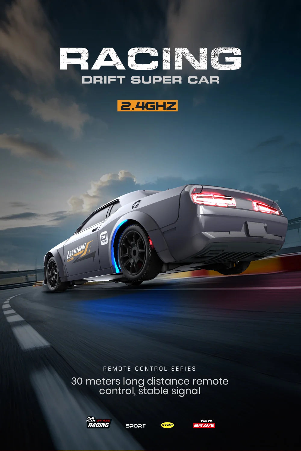 Carro de corrida com controle remoto