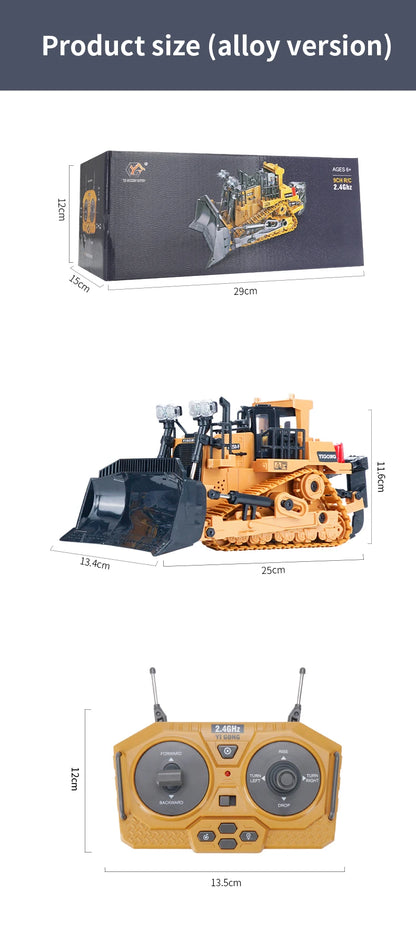 Escavadeira RC 1:20 Caminhão de controle remoto 2.4G RC Crawler Veículo de engenharia Caminhão de controle remoto Presentes de Natal para o dia das crianças