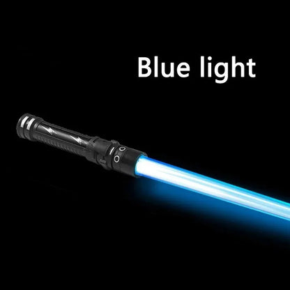 Espada Laser Sabre de Luz Vermelho e Azul Sabre Duplo Rave Transformação Presente Infantil Cosplay Arma Menino Brinquedo Piscante Legal