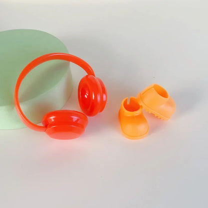 Para acessórios de boneca Labubu de 15-17 cm, roupas, chapéu de urso, conjunto de suéter de amor, decoração fofa, roupinhas de brinquedo colecionáveis