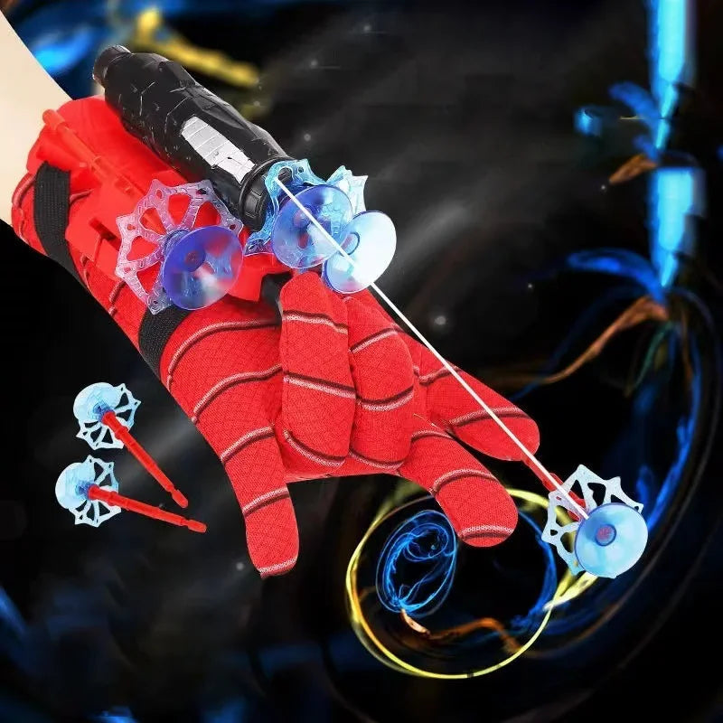 Personagens de anime brinquedos infantis conjunto de brinquedos de pulso figura de ação novo para lançador de luvas do Homem-Aranha Set Role Play Figures Hobbies