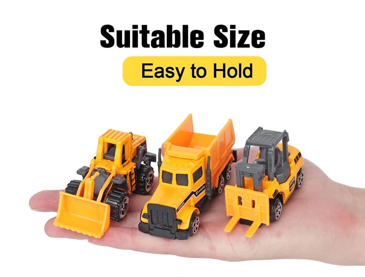 Conjunto de caminhões grandes, mini carros de brinquedo fundidos em liga metálica, veículos de transporte, caminhão, helicóptero, tanque, caminhão de bombeiros, engenharia, brinquedos para crianças