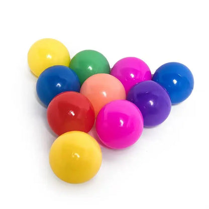 Bola esportiva para piscina, 100 peças, colorida, macia, para esportes ao ar livre, ondas do oceano, ecológica, antiestresse, brinquedo para crianças
