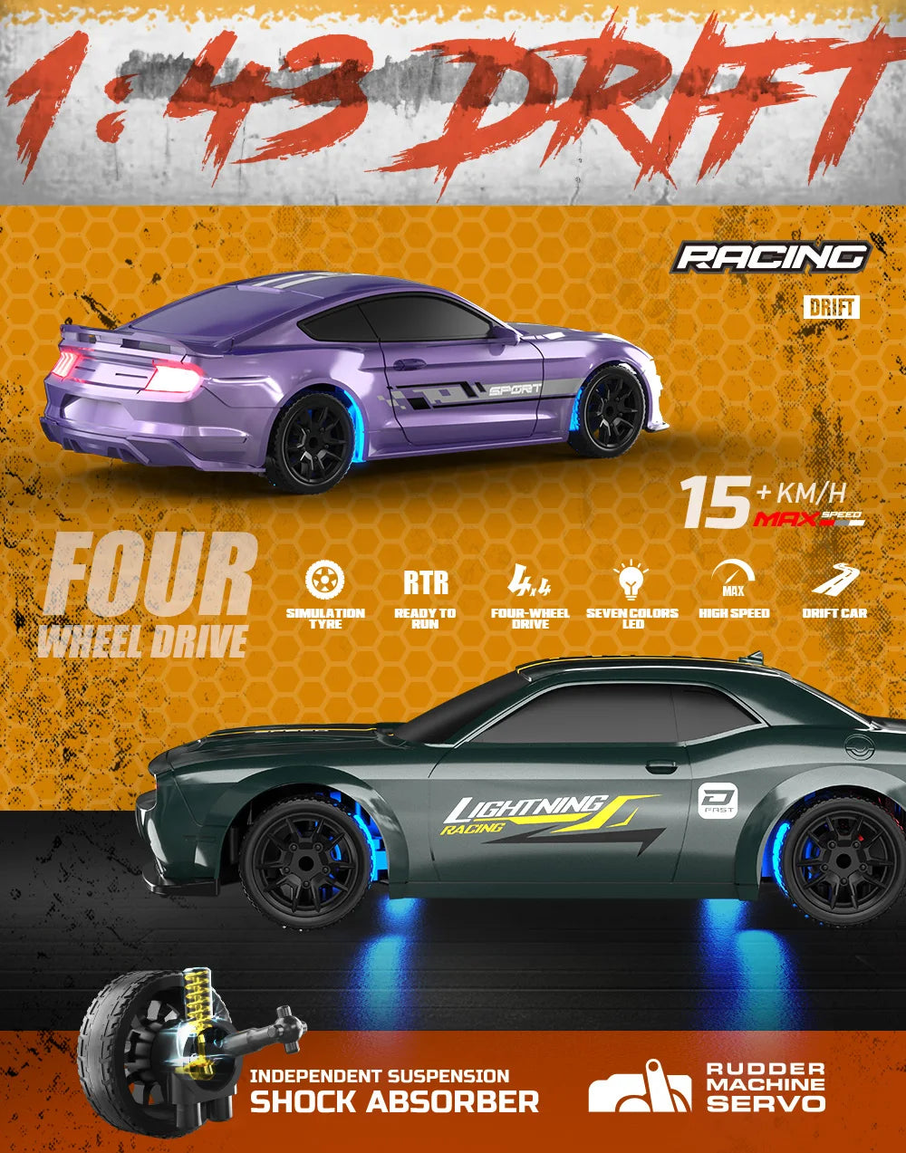 Carro de corrida com controle remoto