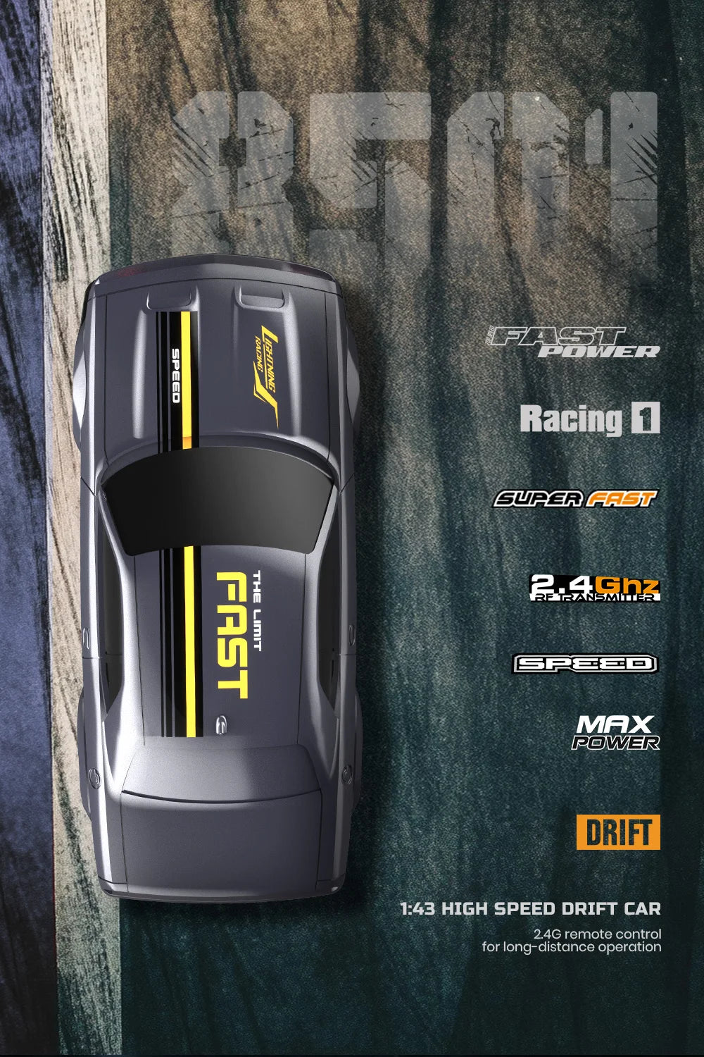 Carro de corrida com controle remoto