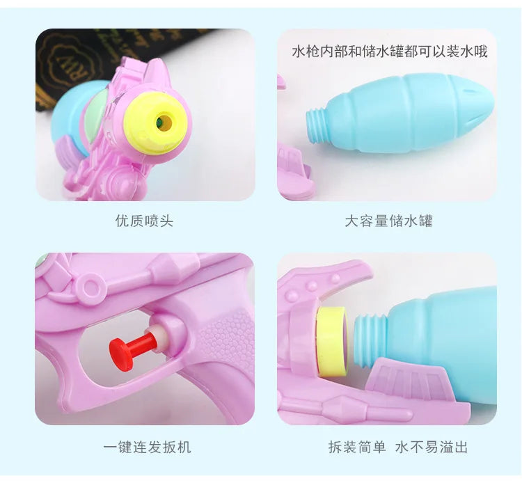 Mini brinquedo de estilo infantil, brinquedo aquático de verão, pistola para meninos, meninas e adultos, piscina ao ar livre