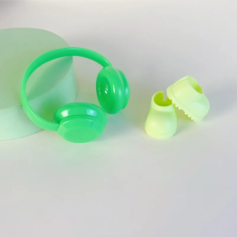 Para acessórios de boneca Labubu de 15-17 cm, roupas, chapéu de urso, conjunto de suéter de amor, decoração fofa, roupinhas de brinquedo colecionáveis
