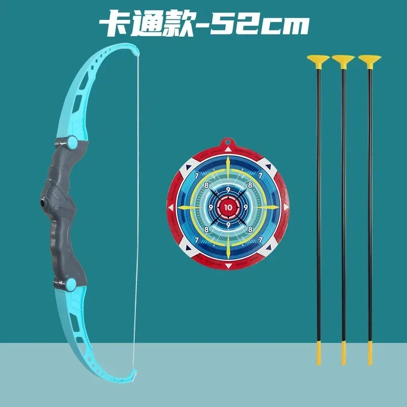 Conjunto de arco e flecha para crianças, conjunto de brinquedos de arco e flecha para atividades ao ar livre para crianças de 4 a 8 anos e 8 a 12 anos com flechas com ventosa para alívio do estresse de crianças e adultos