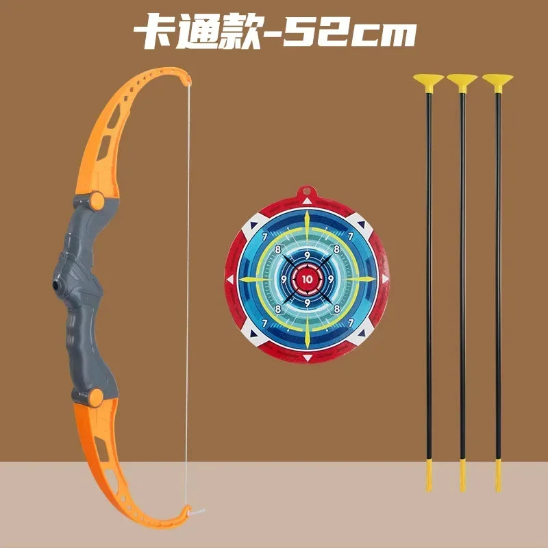 Conjunto de arco e flecha para crianças, conjunto de brinquedos de arco e flecha para atividades ao ar livre para crianças de 4 a 8 anos e 8 a 12 anos com flechas com ventosa para alívio do estresse de crianças e adultos