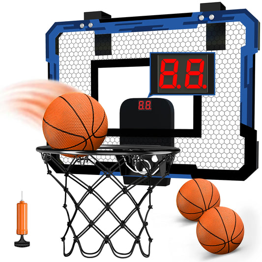 Bolas de basquete para crianças, brinquedos esportivos para meninos e meninas de 3 anos ou mais, cesta de basquete dobrável de parede, jogos para ambientes internos e externos
