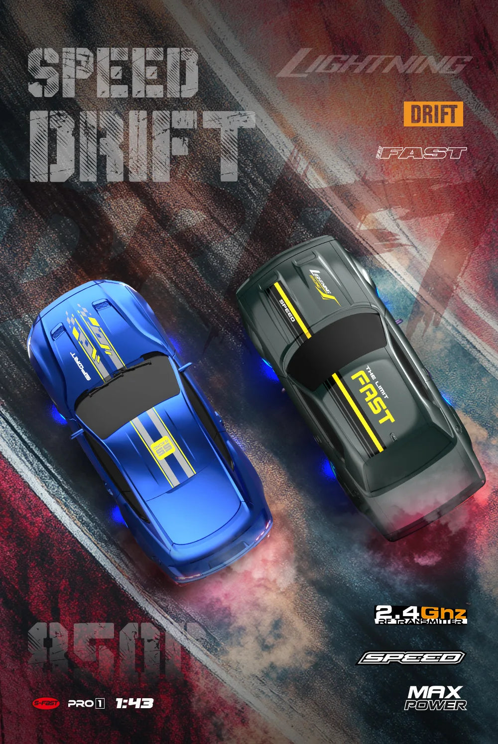 Carro de corrida com controle remoto