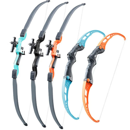 Conjunto de arco e flecha para crianças, conjunto de brinquedos de arco e flecha para atividades ao ar livre para crianças de 4 a 8 anos e 8 a 12 anos com flechas com ventosa para alívio do estresse de crianças e adultos