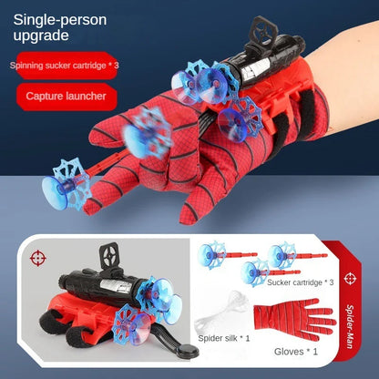 Personagens de anime brinquedos infantis conjunto de brinquedos de pulso figura de ação novo para lançador de luvas do Homem-Aranha Set Role Play Figures Hobbies