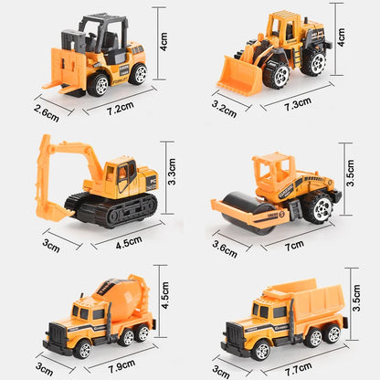 Conjunto de caminhões grandes, mini carros de brinquedo fundidos em liga metálica, veículos de transporte, caminhão, helicóptero, tanque, caminhão de bombeiros, engenharia, brinquedos para crianças