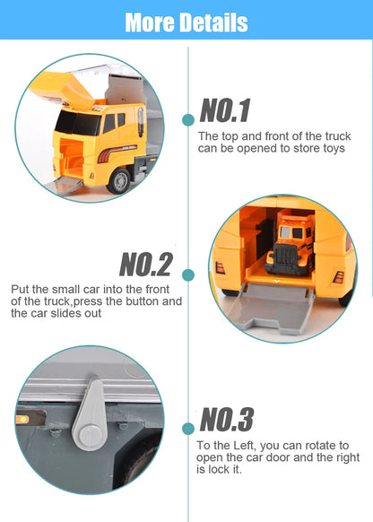Conjunto de caminhões grandes, mini carros de brinquedo fundidos em liga metálica, veículos de transporte, caminhão, helicóptero, tanque, caminhão de bombeiros, engenharia, brinquedos para crianças