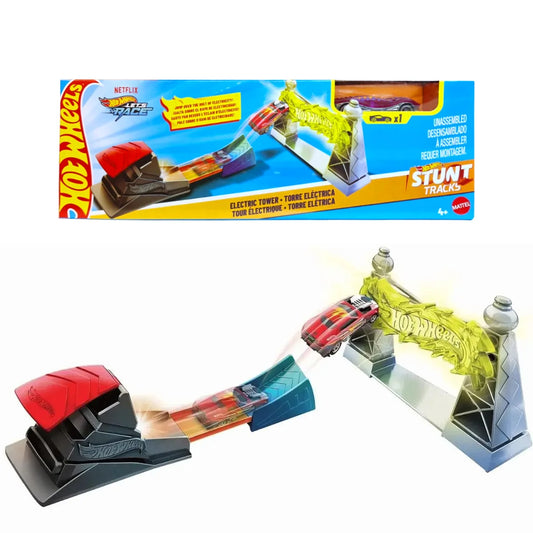 Torre elétrica Hot Wheels Trackway com 1 carro