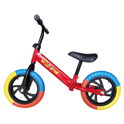 Bicicleta de equilíbrio de 12 polegadas para meninos e meninas de 2 a 6 anos, sem pedal, bicicleta de treinamento com assento de guidão ajustável, brinquedos esportivos ao ar livre