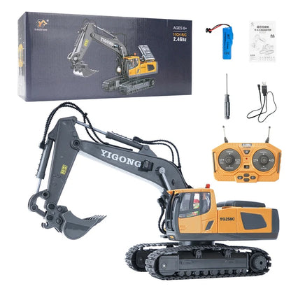Escavadeira RC 1:20 Caminhão de controle remoto 2.4G RC Crawler Veículo de engenharia Caminhão de controle remoto Presentes de Natal para o dia das crianças