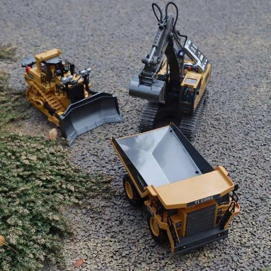 Escavadeira RC 1:20 Caminhão de controle remoto 2.4G RC Crawler Veículo de engenharia Caminhão de controle remoto Presentes de Natal para o dia das crianças