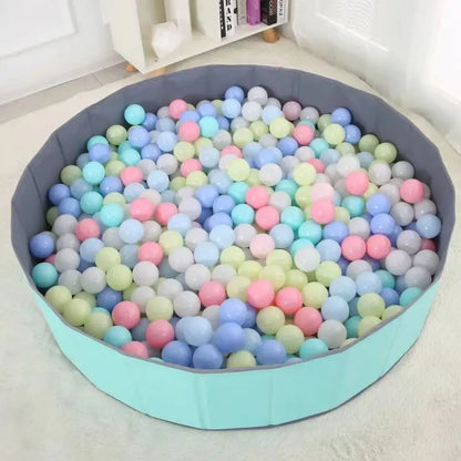 Bola esportiva para piscina, 100 peças, colorida, macia, para esportes ao ar livre, ondas do oceano, ecológica, antiestresse, brinquedo para crianças