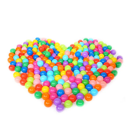 Bola esportiva para piscina, 100 peças, colorida, macia, para esportes ao ar livre, ondas do oceano, ecológica, antiestresse, brinquedo para crianças