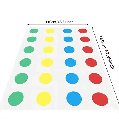 Jogo multijogador para festa em família Twister Games Brinquedos para ambientes internos e externos Jogo Twisting The Body para crianças Esportes para adultos Auxílio interativo