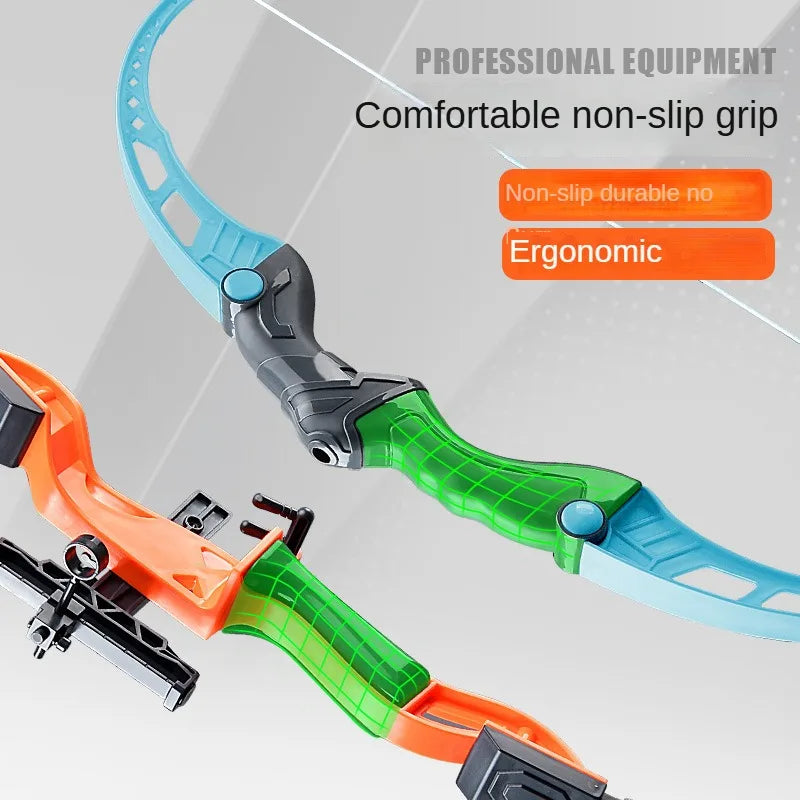 Conjunto de arco e flecha para crianças, conjunto de brinquedos de arco e flecha para atividades ao ar livre para crianças de 4 a 8 anos e 8 a 12 anos com flechas com ventosa para alívio do estresse de crianças e adultos