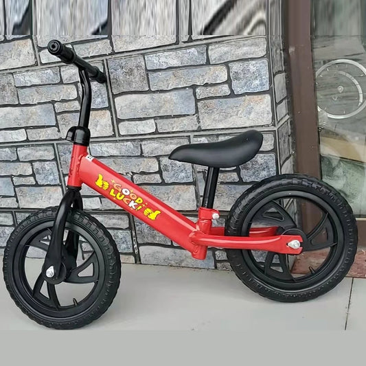 Bicicleta de equilíbrio de 12 polegadas para meninos e meninas de 2 a 6 anos, sem pedal, bicicleta de treinamento com assento de guidão ajustável, brinquedos esportivos ao ar livre