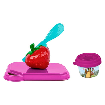 Boneca Masha e o Urso 18 cm com Acessórios para Crianças a Partir de 3 Anos Pratos-2569