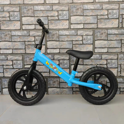 Bicicleta de equilíbrio de 12 polegadas para meninos e meninas de 2 a 6 anos, sem pedal, bicicleta de treinamento com assento de guidão ajustável, brinquedos esportivos ao ar livre
