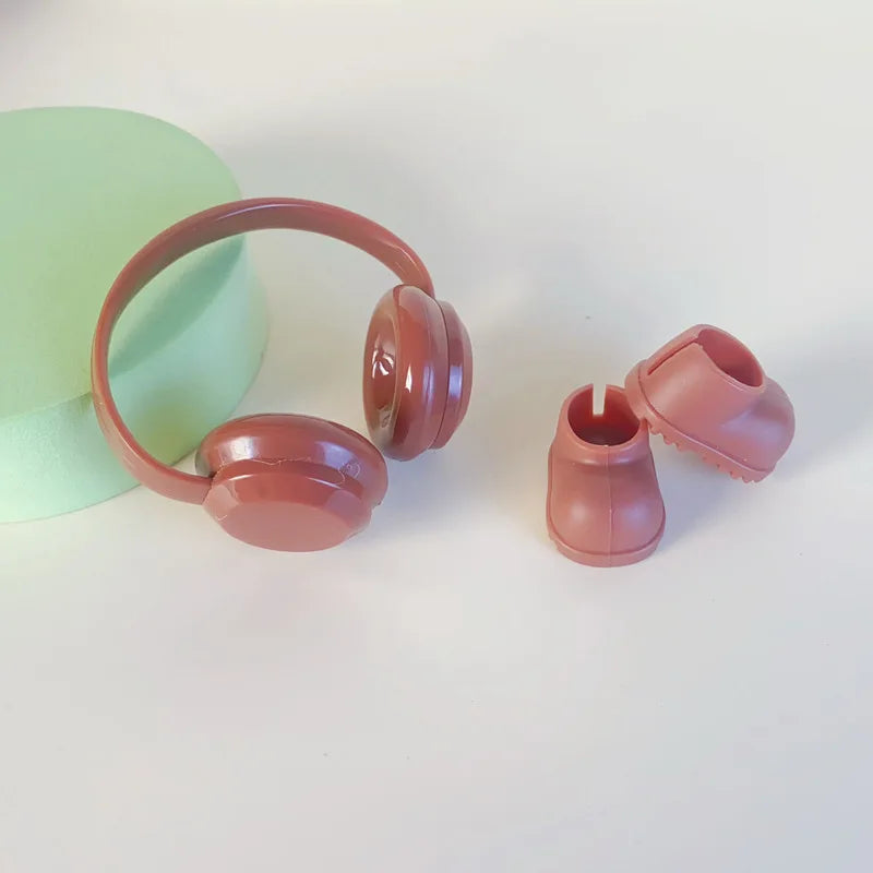 Para acessórios de boneca Labubu de 15-17 cm, roupas, chapéu de urso, conjunto de suéter de amor, decoração fofa, roupinhas de brinquedo colecionáveis