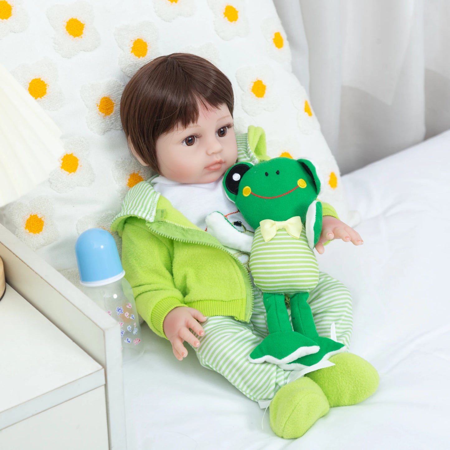 Boneco bebê reborn menino corpo silicone