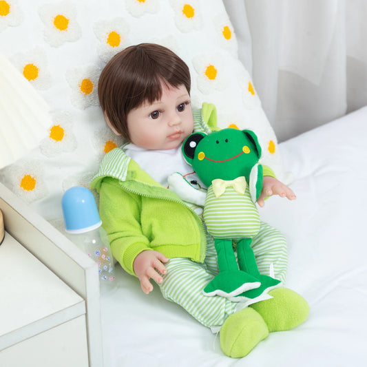 Boneco bebê reborn menino corpo silicone
