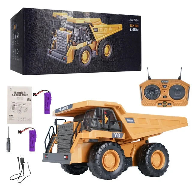 Escavadeira RC 1:20 Caminhão de controle remoto 2.4G RC Crawler Veículo de engenharia Caminhão de controle remoto Presentes de Natal para o dia das crianças