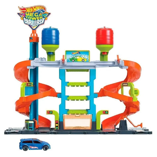 Pista Hot Wheels City Lava Rapido Mega Tower com 1 carro
