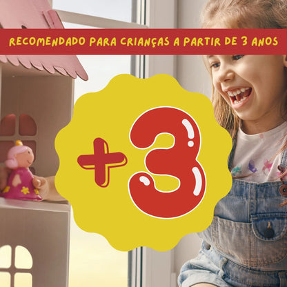 Boneca Masha e o Urso 18 cm com Acessórios para Crianças a Partir de 3 Anos Pratos-2569
