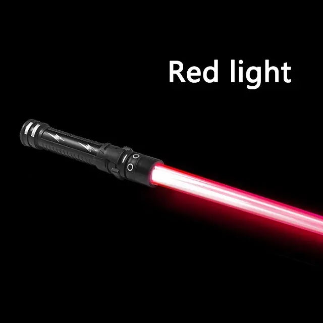 Espada Laser Sabre de Luz Vermelho e Azul Sabre Duplo Rave Transformação Presente Infantil Cosplay Arma Menino Brinquedo Piscante Legal