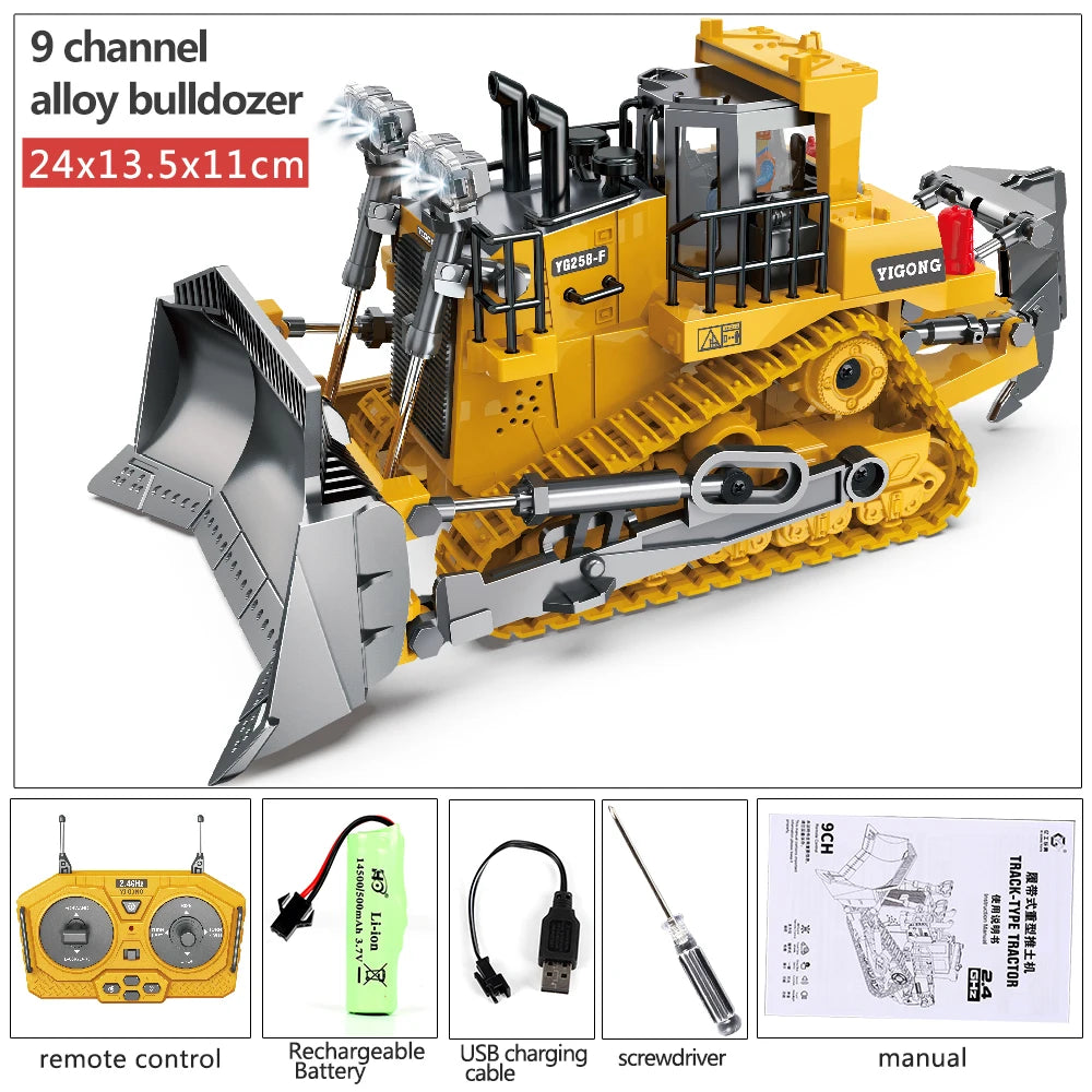 Escavadeira RC 1:20 Caminhão de controle remoto 2.4G RC Crawler Veículo de engenharia Caminhão de controle remoto Presentes de Natal para o dia das crianças