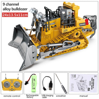 Escavadeira RC 1:20 Caminhão de controle remoto 2.4G RC Crawler Veículo de engenharia Caminhão de controle remoto Presentes de Natal para o dia das crianças